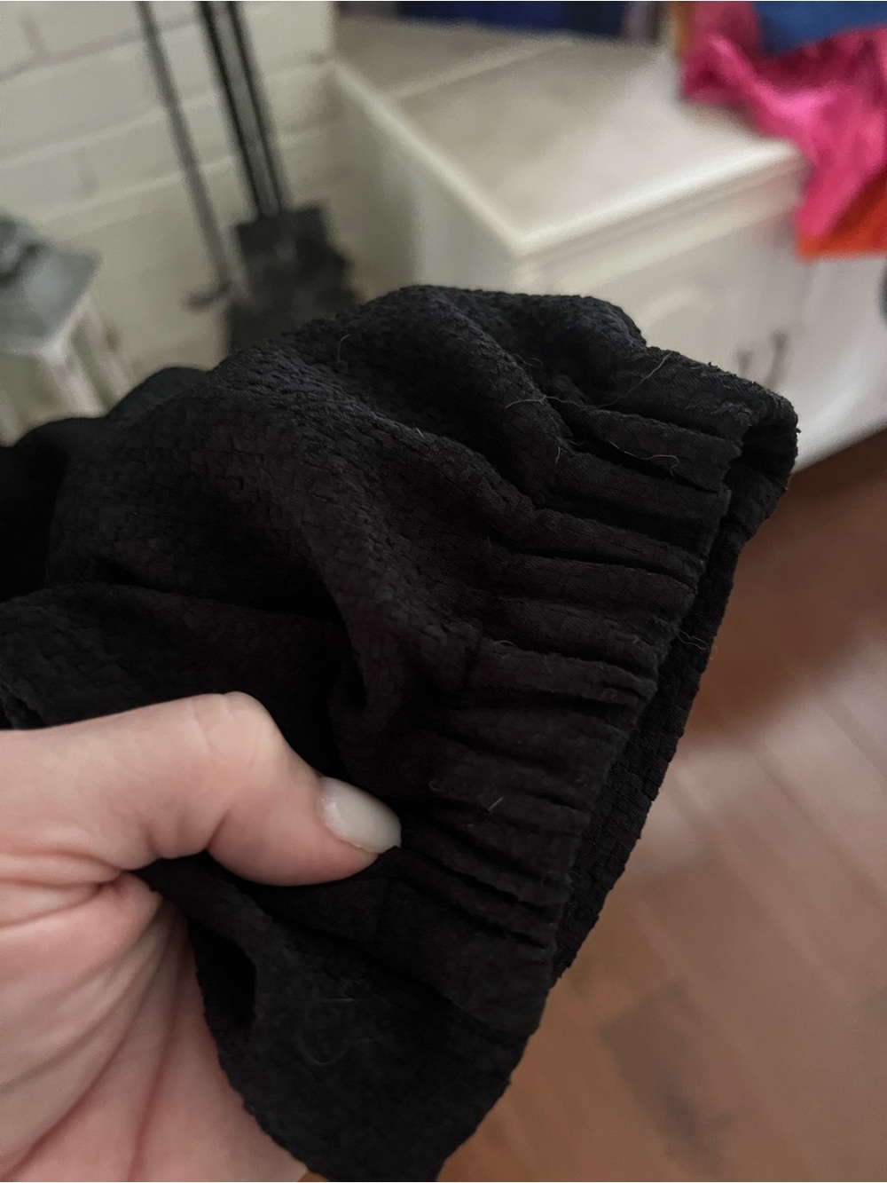 Apt. 9 Black Joggers with Gold Zipper Accents - Picture 6 of 6